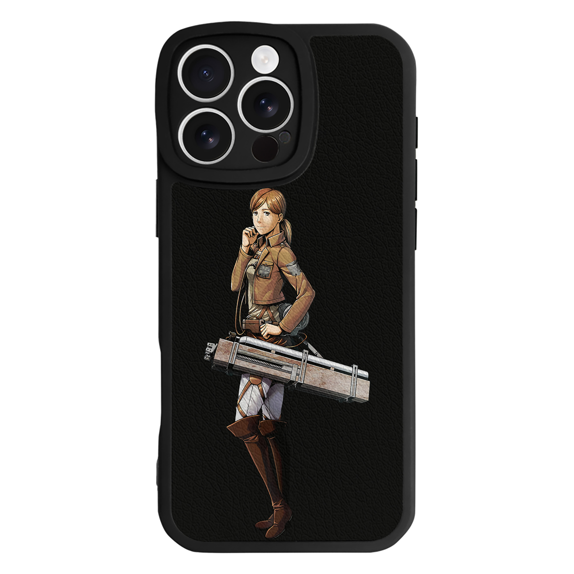 （画像用） 進撃の巨人 Attack on Titan 【iPhone 16シリーズ対応】シリコンスマホケース（レザー調） 材質：シリコン